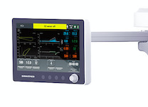Máquina anestésica veterinária do AR O2 com a tela da cor do LCD