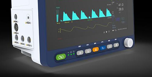 monitor paciente portátil do LCD de 12,1 polegadas, equipamento de monitoração do hospital ISO13485