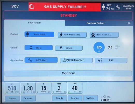 Elétrico portátil do ventilador de Purple Horn da sala de Icu para o adulto